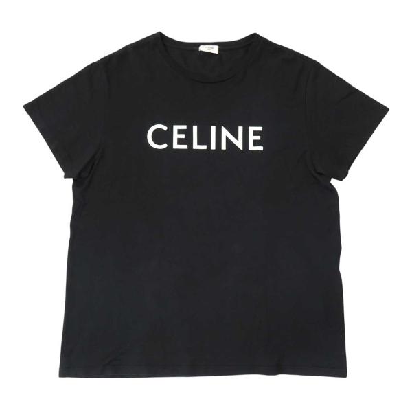 CELINE ロゴプリント ショートTシャツ Mグリーン CELINE ロゴプリント ショートTシャツ Mグリーン