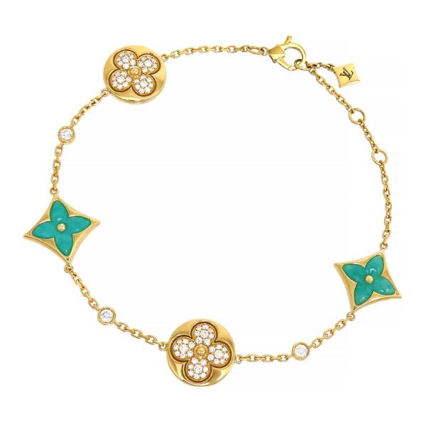 高級　希少　ルイヴィトン　k18WG 750 ブロッサム　ブレスレット　ダイヤ 高級 希少 ルイヴィトン k18WG 750 ブロッサム ブレスレット ダイヤ