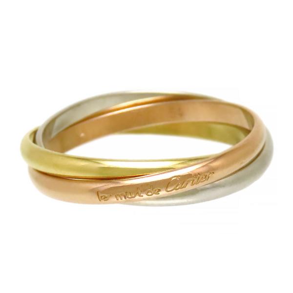 Cartier カルティエ トリニティ リング XS #54 750 (K18YG K18WG
