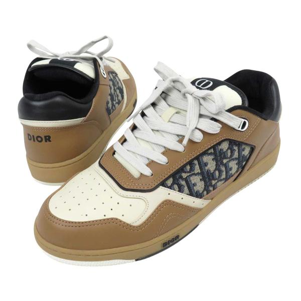 ディオール オブリーク B27 ロートップ スニーカー メンズ ブラウン  