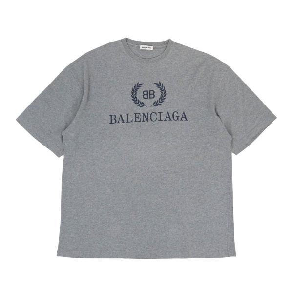 超美品 正規品 バレンシアガ Tシャツ スプレーロゴ ぼかしロゴ グレー 超美品 正規品 バレンシアガ Tシャツ スプレーロゴ ぼかしロゴ グレー