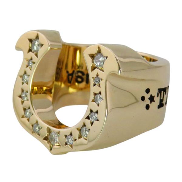 テンダーロイン　ホースシュー10号　チック　未使用　石入り　TENDERLOIN TENDERLOIN テンダーロイン 8K ホースシュー ダイヤ リング チック