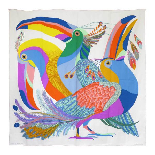 新品未使用　エルメス 珍奇楽園 HERMES（エルメス） カレジェアン TOUCANS DE PARADIS 楽園のオオハシ