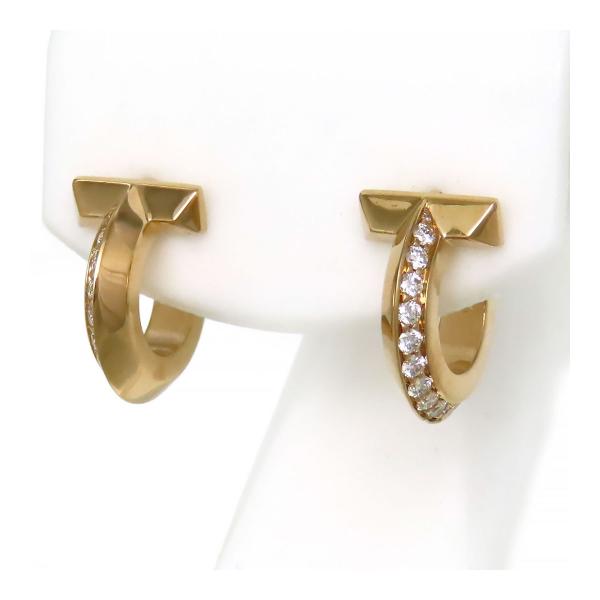 極美品✨ 箱✨ ティファニー ピアス 両耳 Tワイヤー フープ AU750 極美品✨ 箱✨ ティファニー ピアス 両耳 Tワイヤー フープ AU750