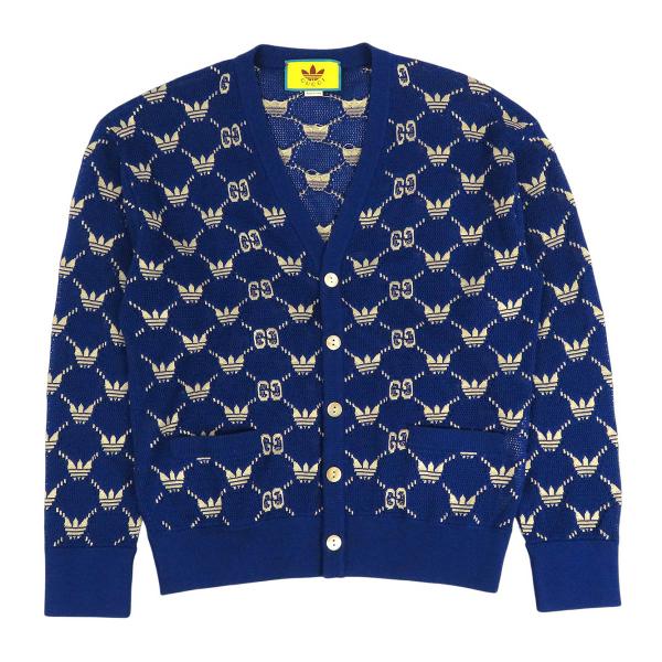 【新品未使用】GUCCI adidas グッチ　カーディガン　ニット　セーター GUCCI（グッチ） アディダス コラボ GG トレフォイル カーディガン