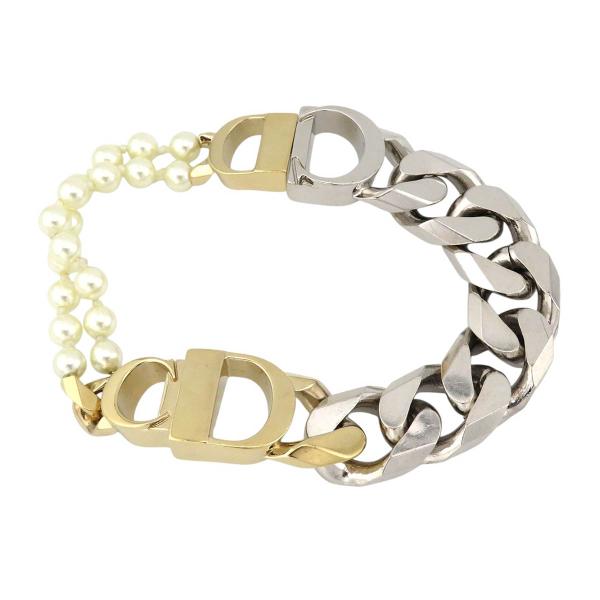 ディオール サカイ コラボ CDアイコン レジンパール ブレスレット