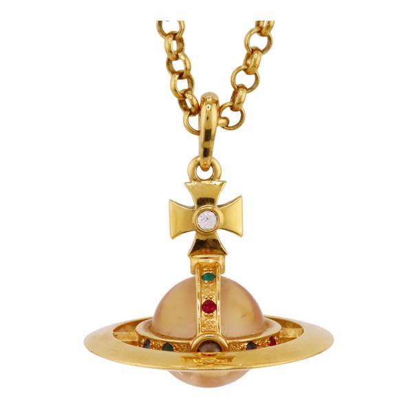 ヴィヴィアンウエストウッド スモール オーブ ネックレス 真鍮 ユニセックス ゴールドカラー Vivienne Westwood 中古 【アパレル・小物】