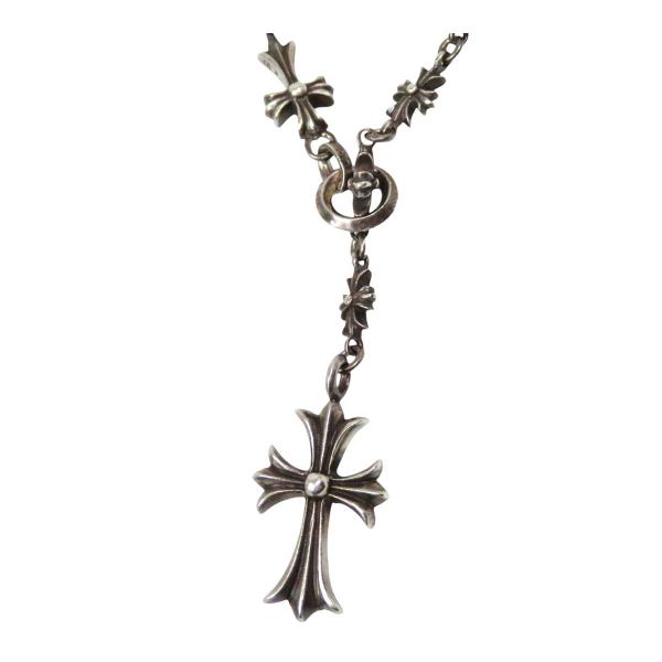 CHROME HEARTS ロザリオ ネックレス 希少 クロムハーツ タイニーE チョークチェーン ロザリオ ネックレス 24