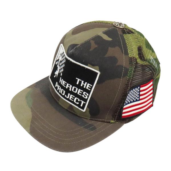 クロムハーツ ヒーローズプロジェクト トラッカー キャップ ユニセックス カーキ CHROME HEARTS 【中古】 【アパレル・小物】 クロムハーツ ヒーローズプロジェクト トラッカー キャップ ユニ