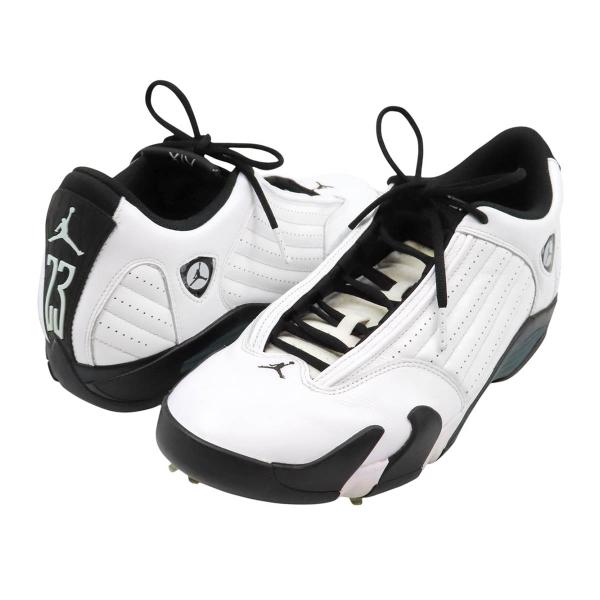 ナイキ エアジョーダン14 ゴルフ オキシダイズドグリーン スニーカー HJ7710-100 メンズ ホワイト NIKE 中古 【アパレル・小物】