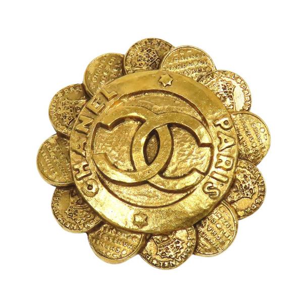 CHANEL（シャネル） ココマーク フラワー ヴィンテージ ブローチ GP