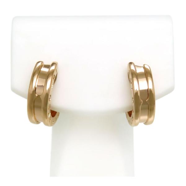 ブルガリ ビーゼロワン フープ ピアス Au750 (K18PG) ユニセックス BVLGARI [美品] 【中古】 【ジュエリー】 BVLGARI（ブルガリ） ビーゼロワン フープ ピアス Au750 (K18PG) ユニ
