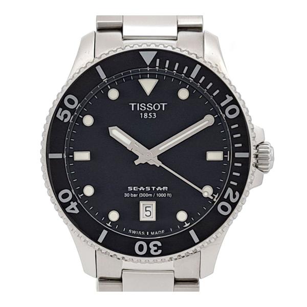 ティソ シースター 1000 T120410A クオーツ ステンレススティール メンズ TISSOT 【中古】 【時計】 TISSOT（ティソ） シースター 1000 T120410A クオーツ ステンレス