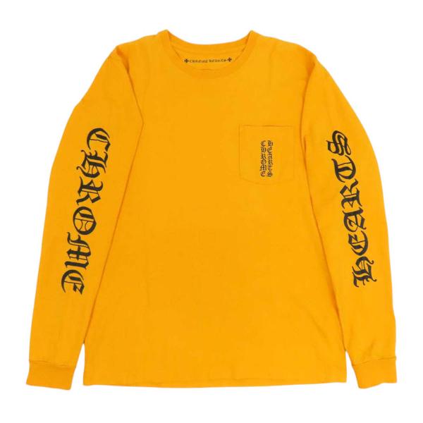クロムハーツ アームロゴ ロングスリーブ Tシャツ メンズ イエロー