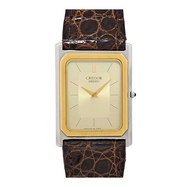 希少 状態良好品 クレドール サードニクス 6730-5330 メンズ 腕時計 SEIKO（セイコー） クレドール 6730-5090 クオーツ ステンレス