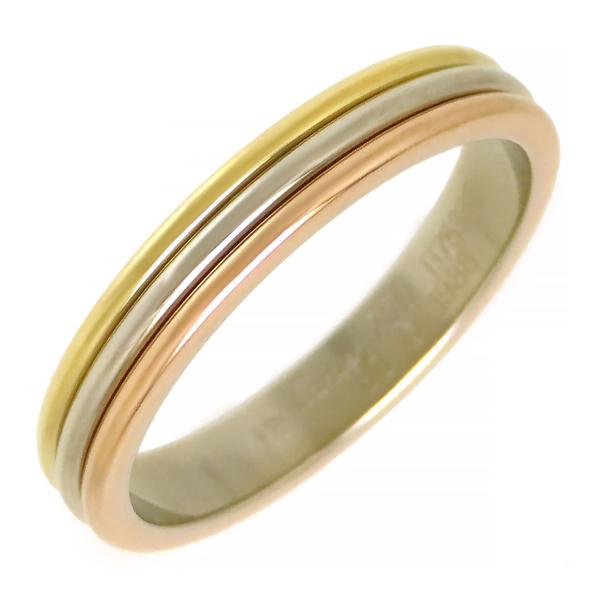 Cartier　カルティエ　K18スリーカラーウエディングリング 58号750 Cartier（カルティエ） スリーゴールド ウェディング リング #60 750