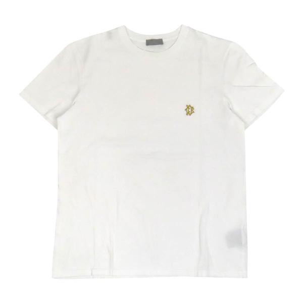 ディオール ロゴ エンブロイダリー Tシャツ 923J610W8541 メンズ ホワイト Dior 中古 【アパレル・小物】