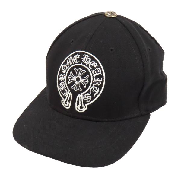 クロムハーツ ホースシュー エンブロイダリー ベースボールキャップ ユニセックス ブラック CHROME HEARTS 中古 【アパレル・小物】