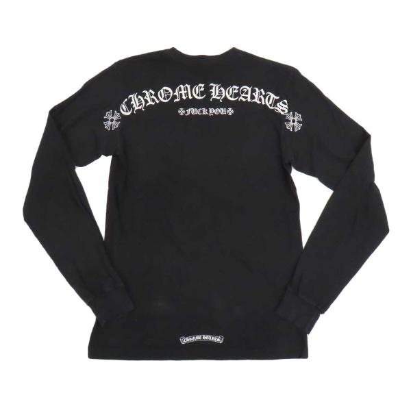 クロムハーツ アーチロゴ ロングスリーブ Tシャツ メンズ ブラック CHROME HEARTS 中古 【アパレル・小物】