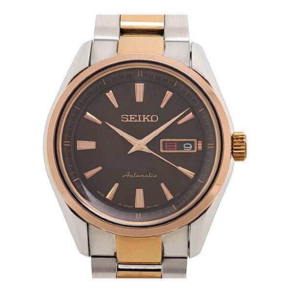 セイコー プレザージュ SARY056 自動巻き ステンレススティール ゴールドメッキ メンズ SEIKO 中古 【時計】