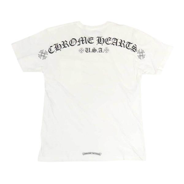 クロムハーツ アーチロゴ USA Tシャツ メンズ ホワイト CHROME HEARTS 中古 【アパレル・小物】