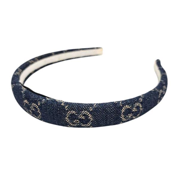 グッチ GG デニム カチューシャ ユニセックス ブルー GUCCI 中古 【アパレル・小物】