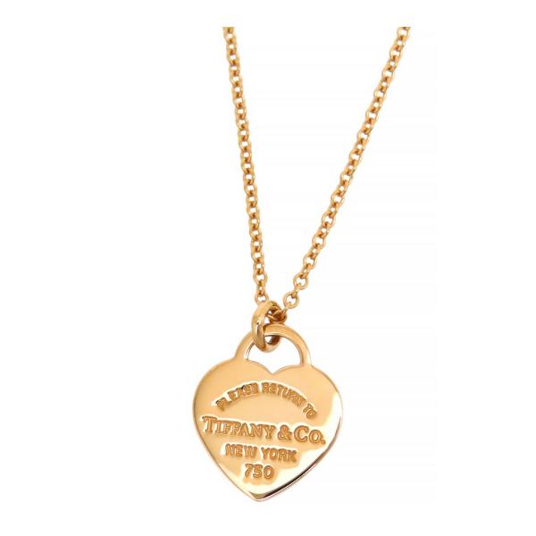 ティファニー リターン トゥ ティファニー ハート タグ ネックレス Au750 (K18PG) レディース TIFFANY&amp;Co. [美品] 中古 【ジュエリー】