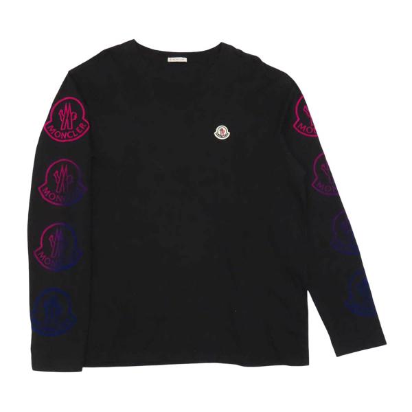 モンクレール MAGLIA マグリア ロングスリーブ Tシャツ 8D000 11 829H8 メンズ ブラック MONCLER 中古 【アパレル・小物】
