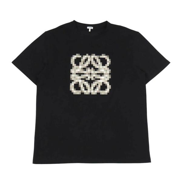 ロエベ ピクセレイテッド アナグラム Tシャツ H526Y22XAD メンズ ブラック LOEWE 中古 【アパレル・小物】