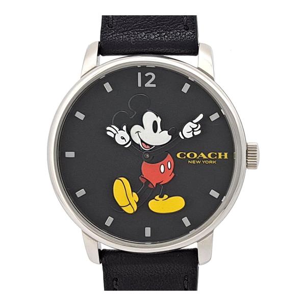 コーチ ディズニーコラボウォッチ CA.113.4.14.1397 クオーツ ステンレススティール メンズ COACH 中古 【時計】