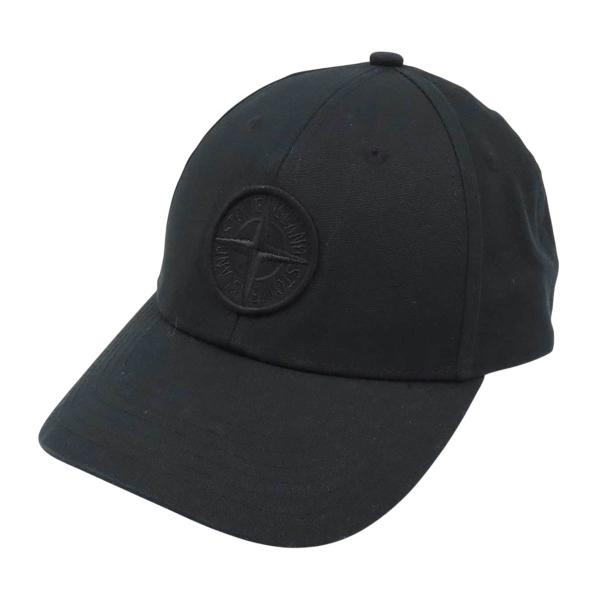ストーンアイランド コンパス ロゴ キャップ ユニセックス ブラック STONE ISLAND 中古 【アパレル・小物】