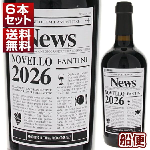 [船便27年1月出荷] ファルネーゼ ヴィーノ ノヴェッロ 2026 6本セット  (750ml×6) 送料無料