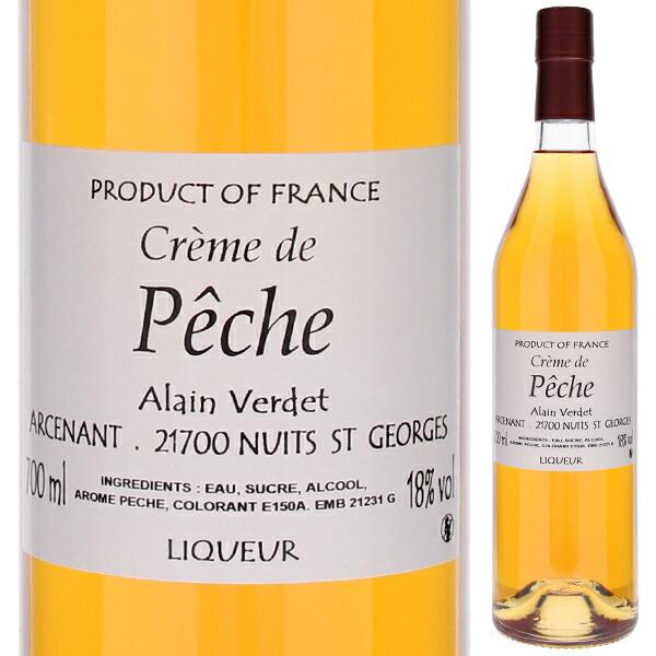 700ｍｌ クレーム ド ペシェ NV アラン ヴェルデ  甘口リキュール  よりどり6本から送料無料