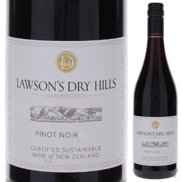 Lawson's Dry Hills ローソンズ・ドライヒルズ 白ラベル・ピノ・ノワール 750ml 赤/辛口/中 ニュージーランドワイン NZワイン 海外 輸入酒