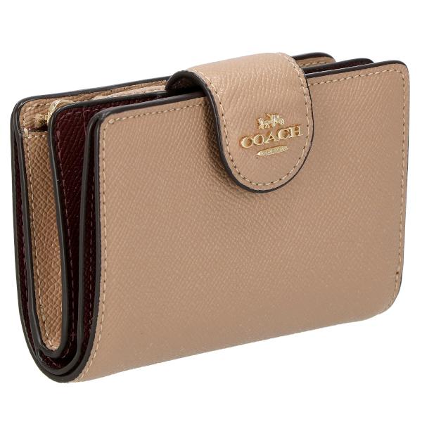 COACH コーチ 二つ折り財布 折財布 レディース 定期入れ レザー