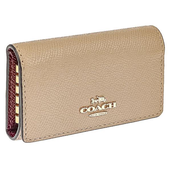 コーチ COACH キーケース キーリング付き レザー レディース 76741 IMTAU トープベ...