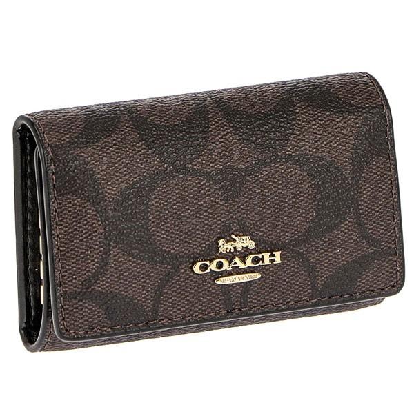 コーチ COACH キーケース キーリング付き シグネチャー メンズ レディース 77998 IMA...