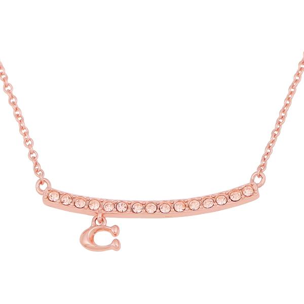 COACH コーチ ネックレス ペンダント レディース Cロゴ ライン