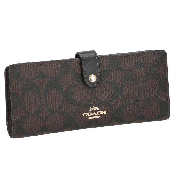 COACH コーチ 長財布 札入れ 小銭入れなし シグネチャー メンズ  