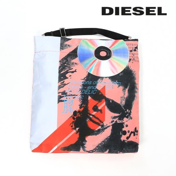 DIESEL 黒トートバッグ ショルダーストラップ クラッチバッグ ディーゼル DIESEL トートバッグ X08084 P3102 T8013 HANDYE