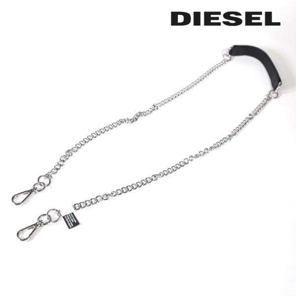 DIESEL ディーゼル　ショルダー　チェーン　メタルロゴ　レザー　本革　V字 楽天市場】DIESEL Wタグペンダントネックレスディーゼル D