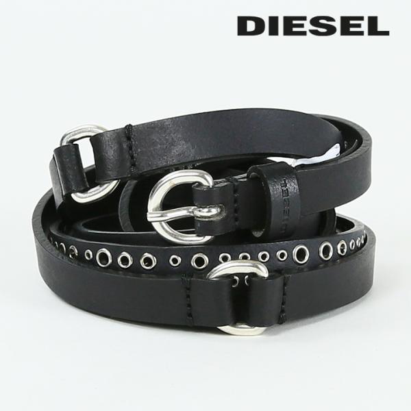 DIESELディーゼル　レディース　スタッズベルト　２重巻き 超お得】DIESEL スタッズベルト 二重巻きタイプ 2本セット
