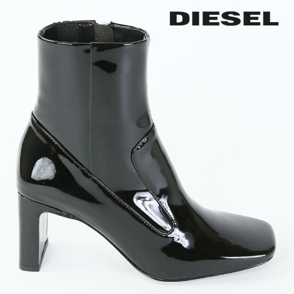 DIESEL（ディーゼル） パテントレザーアンクルブーツ 靴 レディース