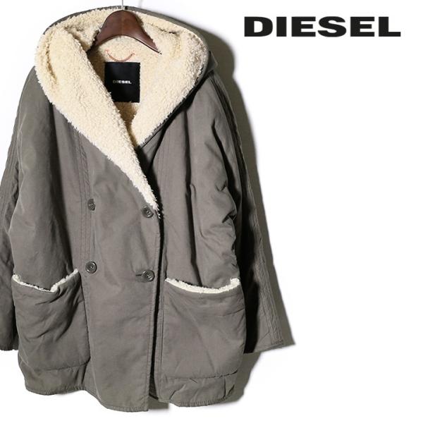 ディーゼル　もこもこアウター ムートンコート　コート　美品 DIESEL ディーゼル 裏ボアジャケット レディース モコモコ 防寒