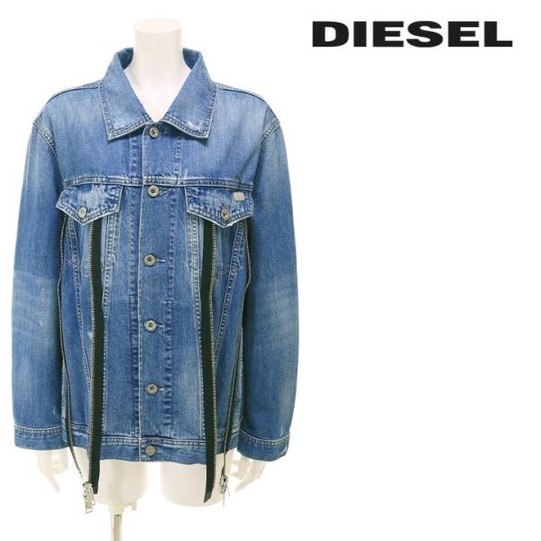 DIESEL（ディーゼル） デニムジャケット レディース クラッシュ