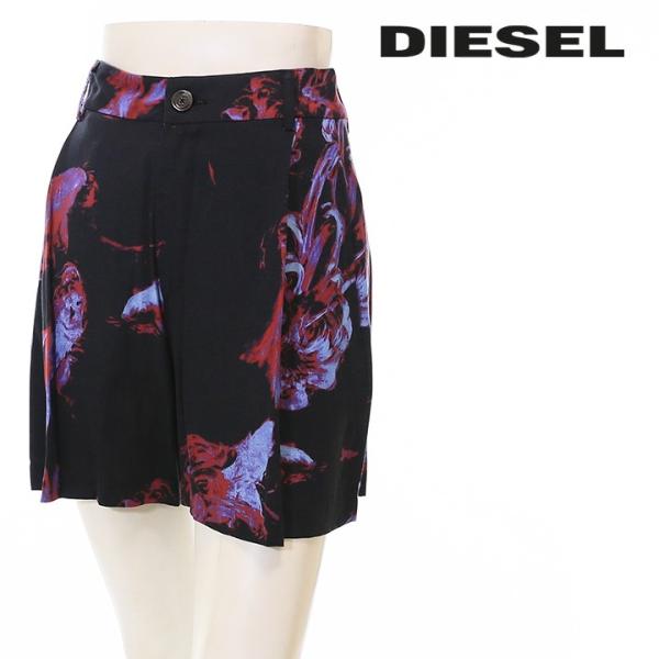 DIESEL ショートパンツ レディース グラフィックプリント DIESEL ディーゼル ショートパンツ レディース グラフィック