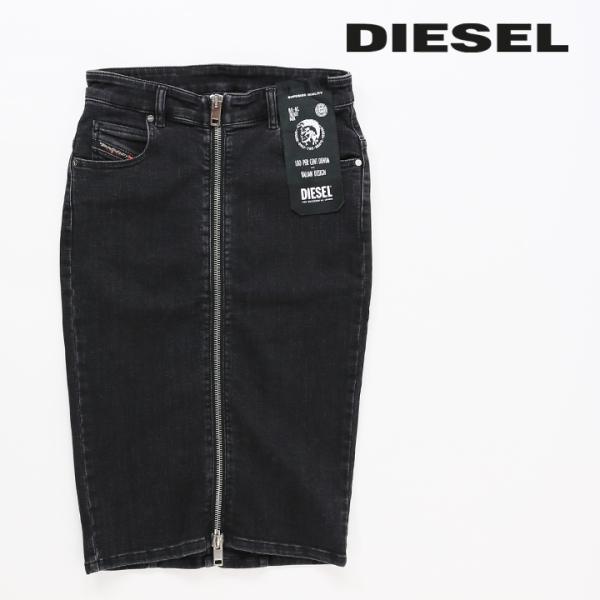 DIESEL◆ カラーウォッシュ ロゴ デニムスカート org.jpg