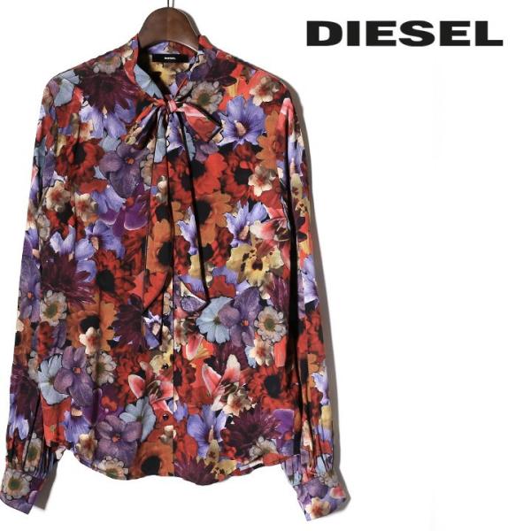 DIESEL ディーゼル 長袖シャツ ブラウス レディース 花柄 総柄