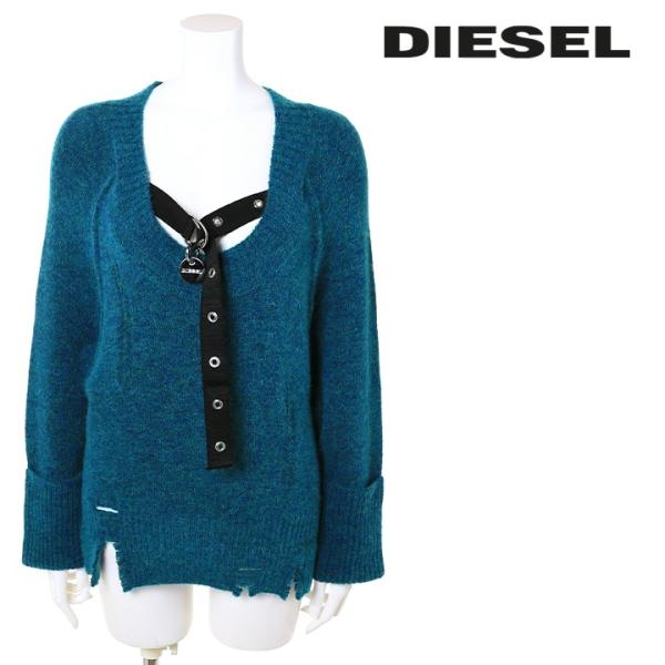 DIESEL ディーゼル ニットセーター レディース クラッシュ加工穴