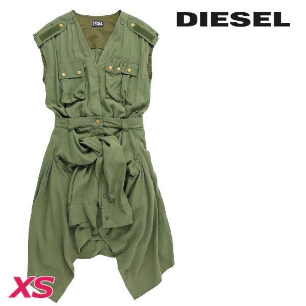 DIESELノースリーブワンピース　ドレス DIESEL ディーゼル レディース ワンピース ドレス ひざ丈